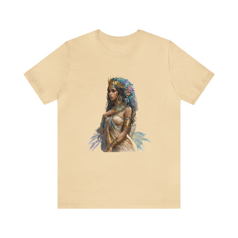 Ancient Egyptian Priestess - Short Sleeve Tee Soft Cream
